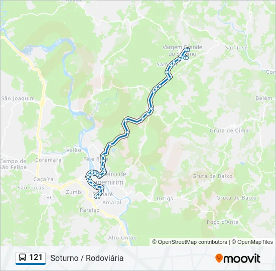 121 Bus Line Map