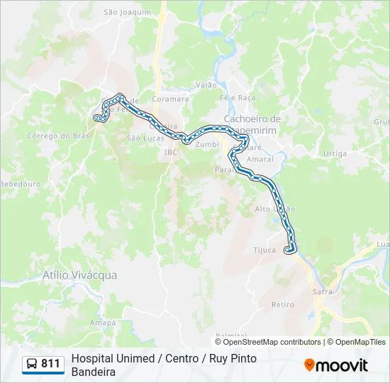 811 Bus Line Map