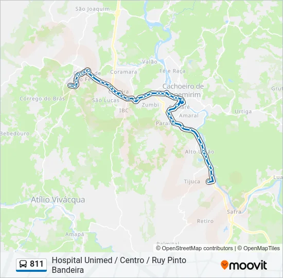 811 Bus Line Map