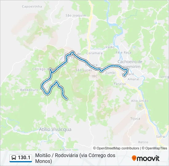 130.1 Bus Line Map