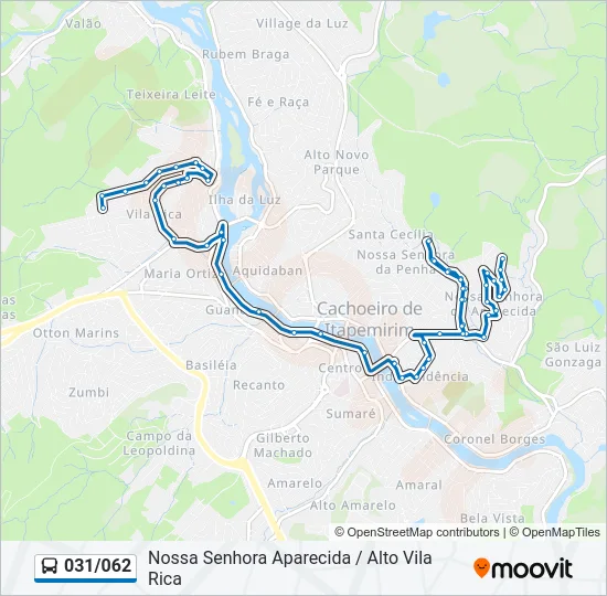 031/062 Bus Line Map