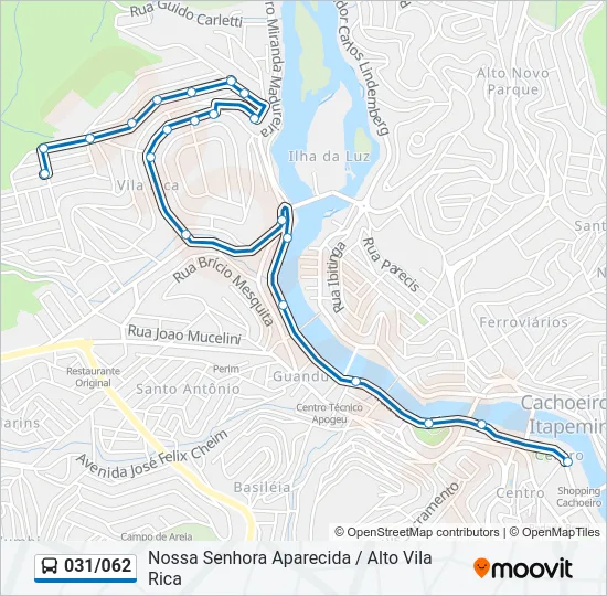 031/062 Bus Line Map