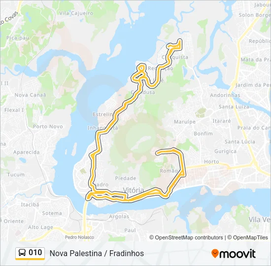 010 Bus Line Map