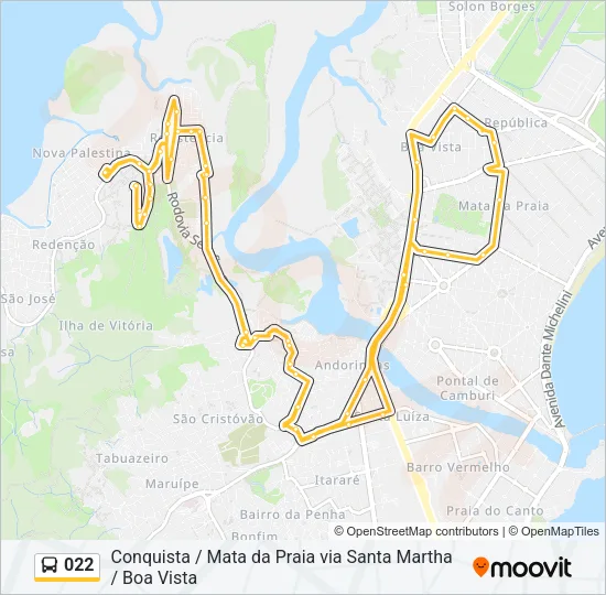 022 Bus Line Map