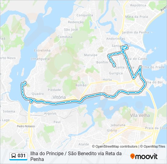 031 bus Line Map