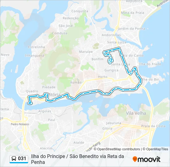 031 Bus Line Map