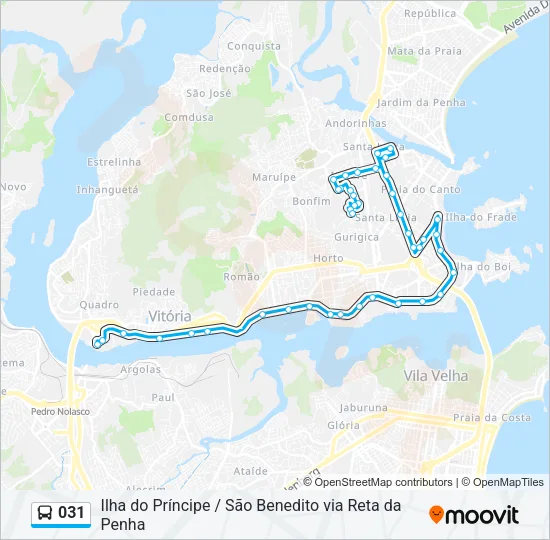 031 Bus Line Map