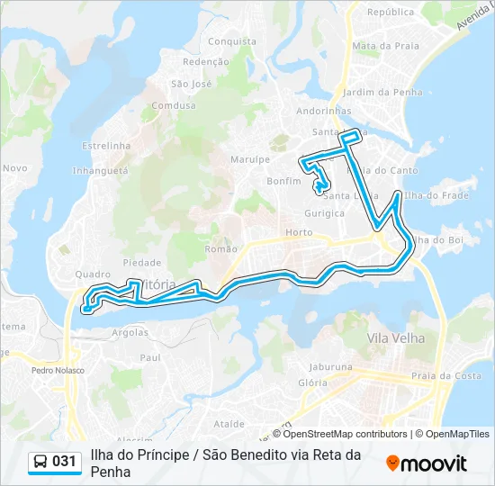 031 Bus Line Map