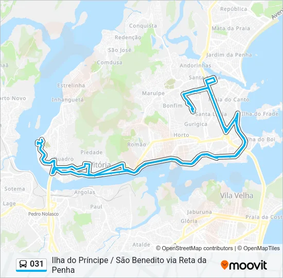 031 Bus Line Map