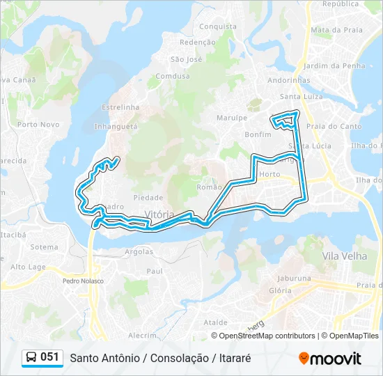 051 Bus Line Map
