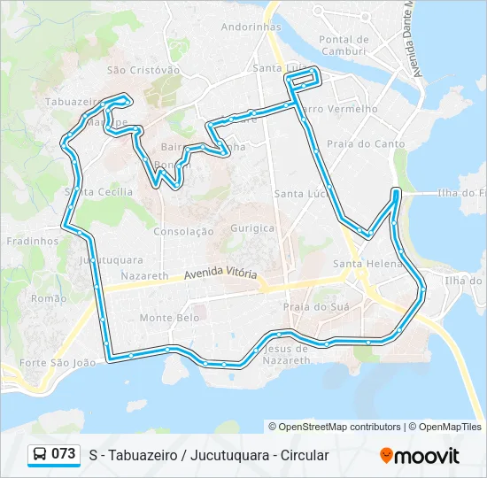073 Bus Line Map