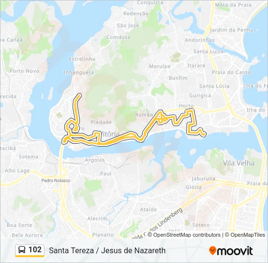 102 Bus Line Map