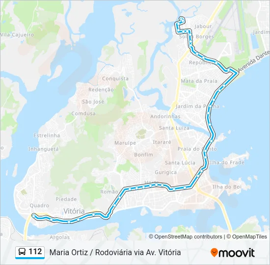 112 Bus Line Map