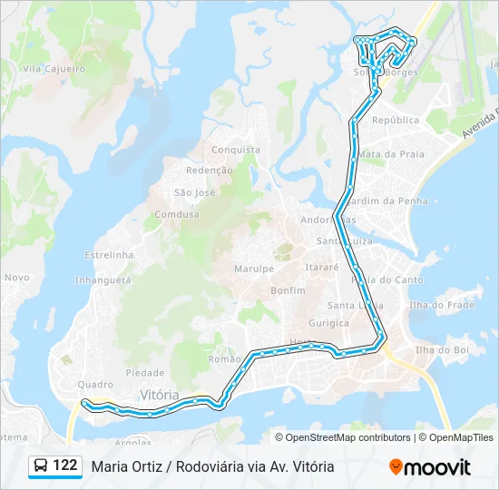 122 Bus Line Map