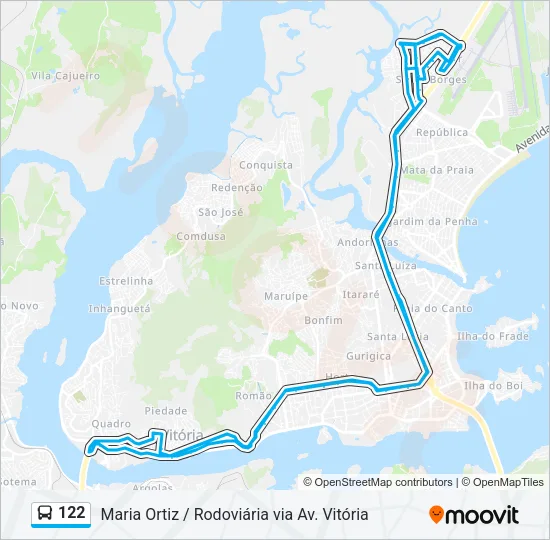 122 Bus Line Map