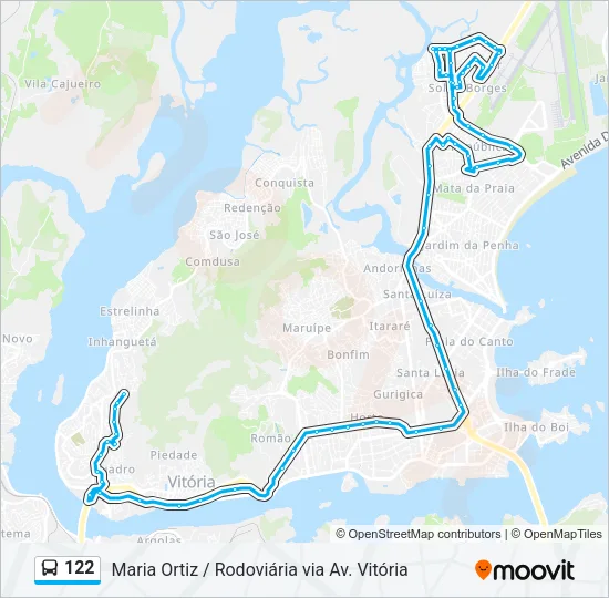 122 Bus Line Map