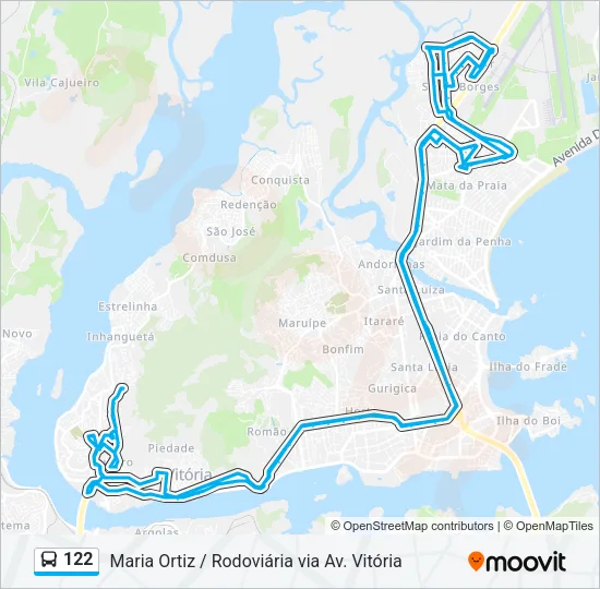 122 Bus Line Map