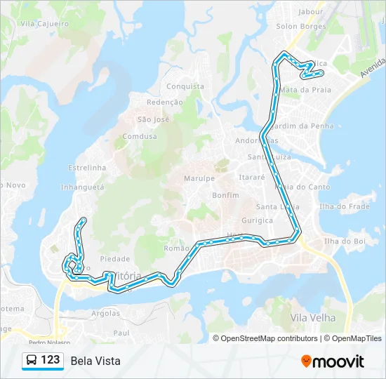 123 Bus Line Map