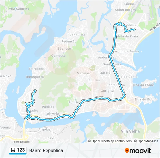 123 Bus Line Map