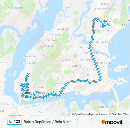 123 Bus Line Map