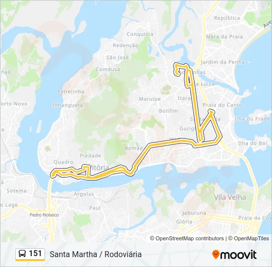 151 Bus Line Map