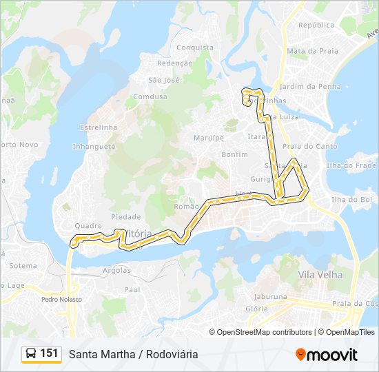 151 bus Line Map