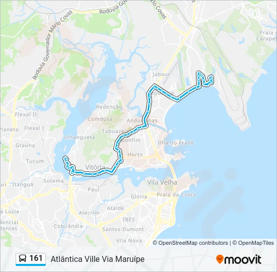 161 Bus Line Map