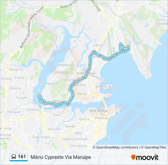 161 Bus Line Map