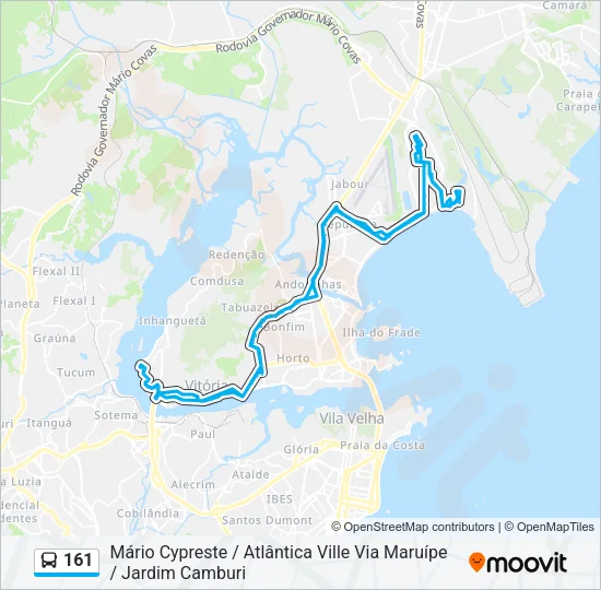 161 Bus Line Map