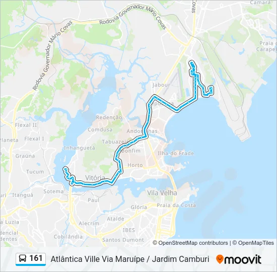 161 Bus Line Map