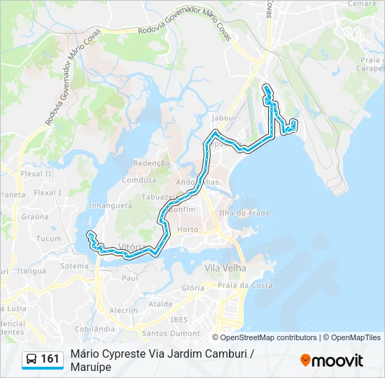 161 Bus Line Map