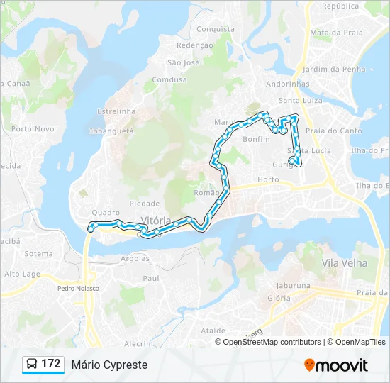 172 Bus Line Map