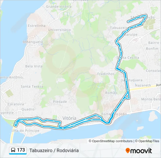 173 Bus Line Map
