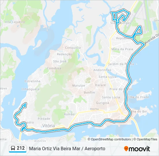 212 Bus Line Map