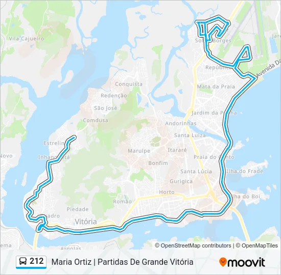 212 Bus Line Map
