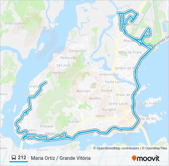 212 Bus Line Map