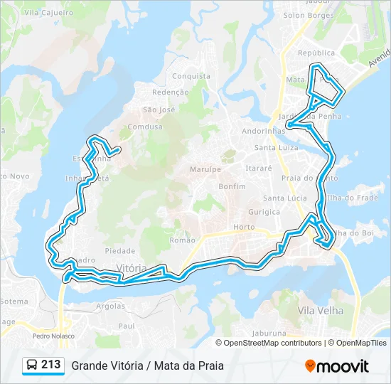 213 Bus Line Map