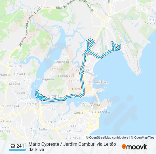241 Bus Line Map