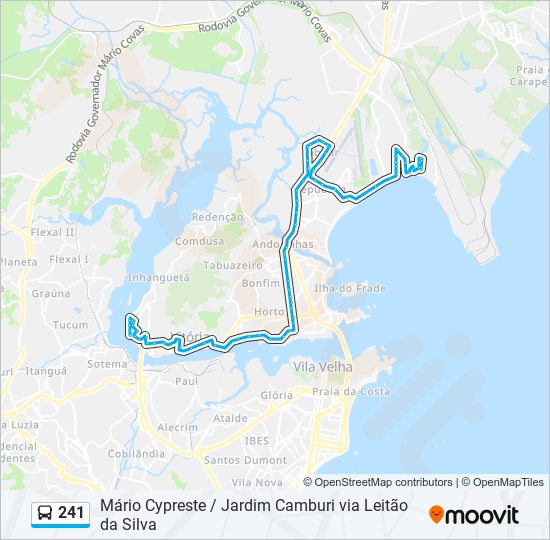 241 bus Line Map