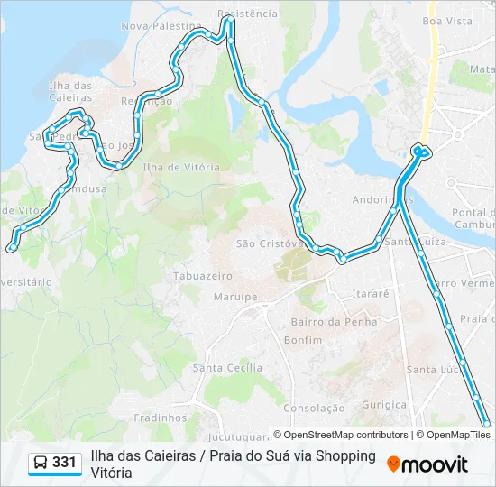 331 Bus Line Map