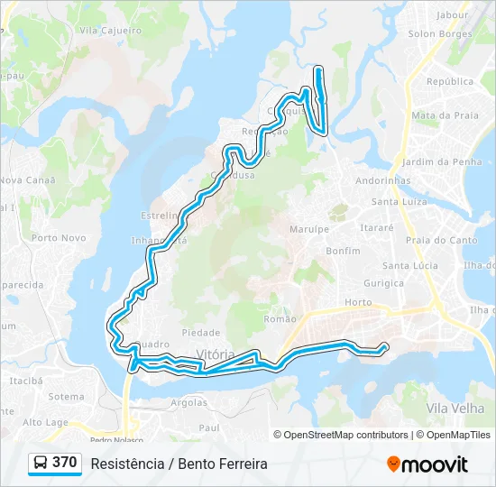 370 Bus Line Map