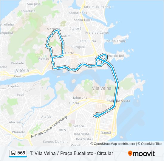 569 bus Line Map