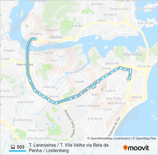503 Bus Line Map