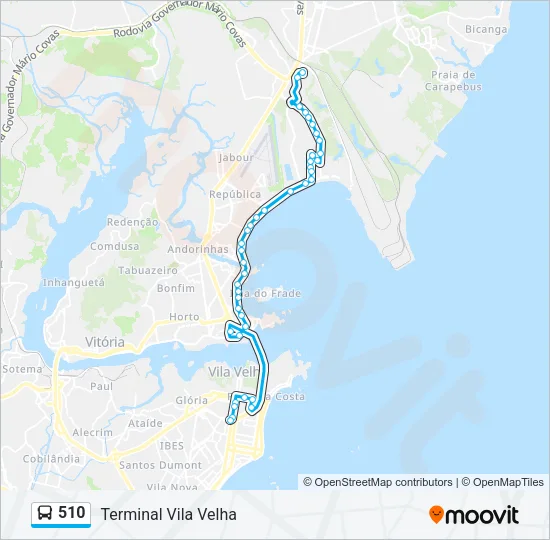 510 Bus Line Map