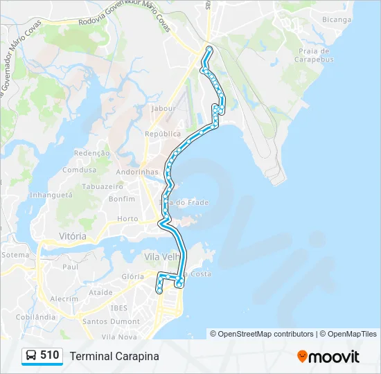 510 Bus Line Map