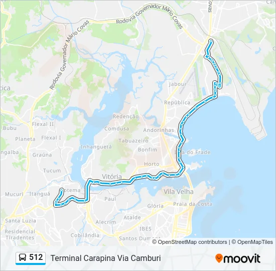 512 Bus Line Map