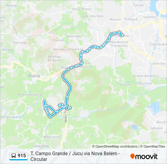 915 Bus Line Map