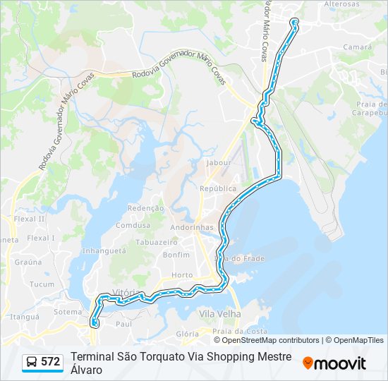 572 bus Line Map