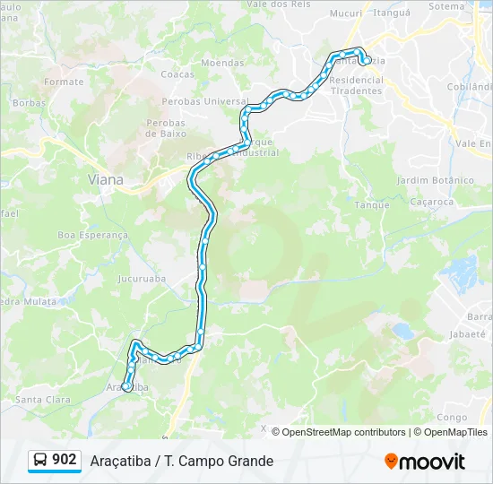 902 Bus Line Map