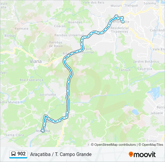902 Bus Line Map